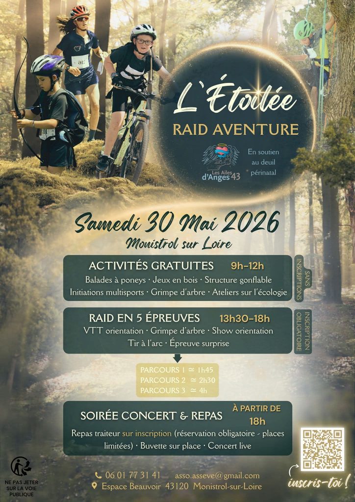 Les Ailes d’Anges 43 mises à l’honneur lors de l’Étoilée Raid Aventure – 30 mai 2026